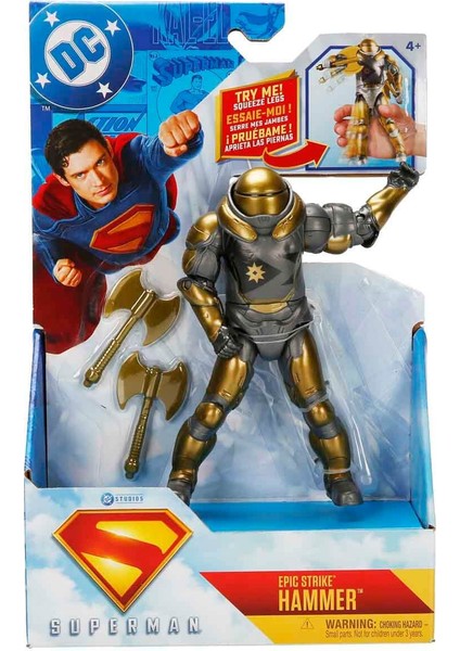 Dc Comics Superman Epik Strike Aksiyon Figürü - Hammer indirimleri