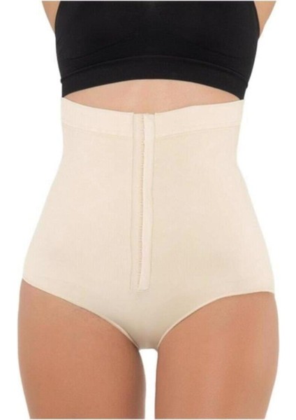 Kadın Ten Renk Agraflı Yüksek Bel Slip Korse