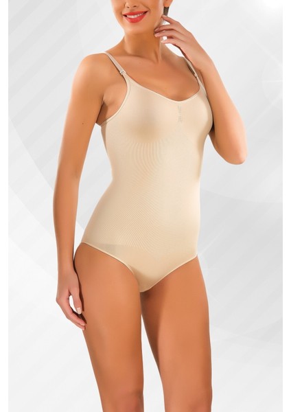 Kadın Ten Korseli Body 9016