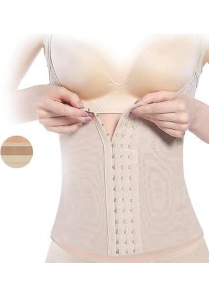 Kadın Ten Agraflı Bel Korse Sıkılaştırcı Elite Life