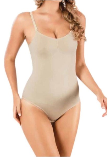 Bonbonetti Kadın Çıtçıtlı Dikişsiz Body Korse Atlet