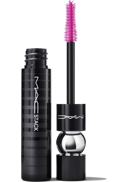 Mac Macstack Siyah Maskara Mega Fırça 12ML - Kıvırma, Uzunluk ve Hacim Etkili Maskara