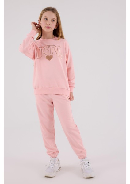 US2318 - Açık Pembe - U.s. Polo Assn Kids Kız Ikili Takım modelleri