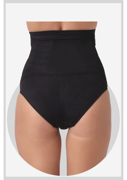 Kadın Yüksek Bel Siyah Slip Korse 9S03 fiyatları