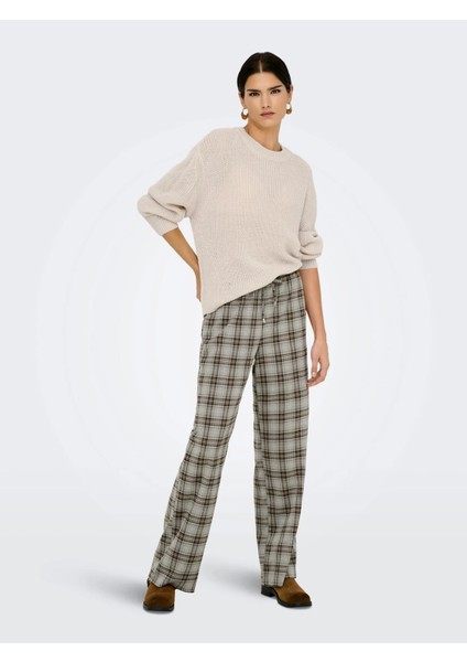 15361110 0 Yaka Kadin Triko - Bej modelleri