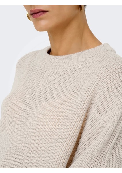 15361110 0 Yaka Kadin Triko - Bej indirimleri