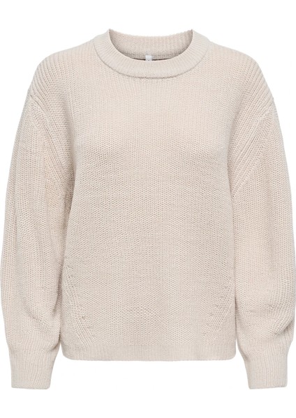 15361110 0 Yaka Kadin Triko - Bej