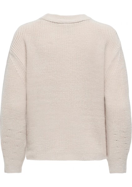 15361110 0 Yaka Kadin Triko - Bej