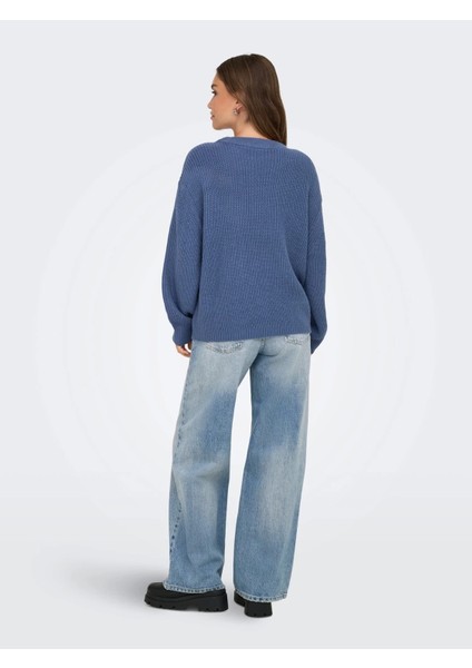 15361110 0 Yaka Kadin Triko - Indigo fırsatları
