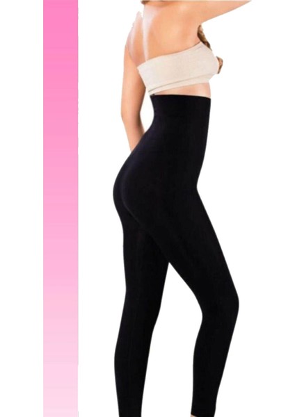 Kadın Siyah Orijinal Kalın Kumaş 2 Beden Incelten Korse Tayt fiyatları