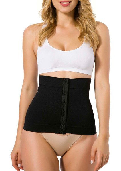 Kadın Siyah Agraflı Bel Korse