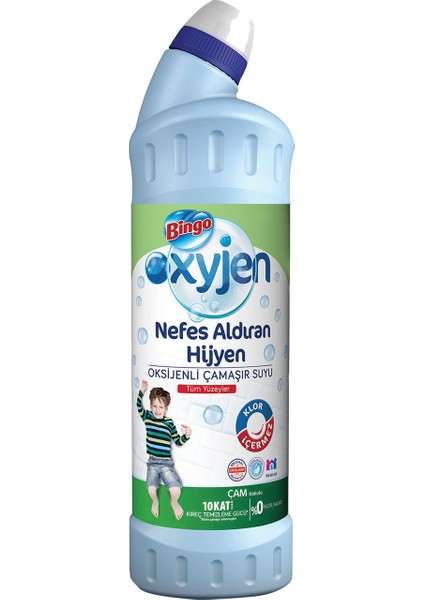 Bingo Oksıjen Çamaşır Suyu Ferahlatan Hijyen Çam Kokulu 750 ml fiyatları