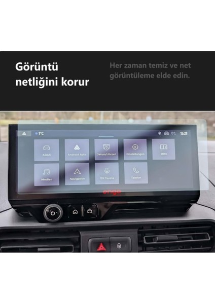 Toyota Proace City 10 Inç Ekran Koruyucu Multimedya Nano Parlak indirimleri