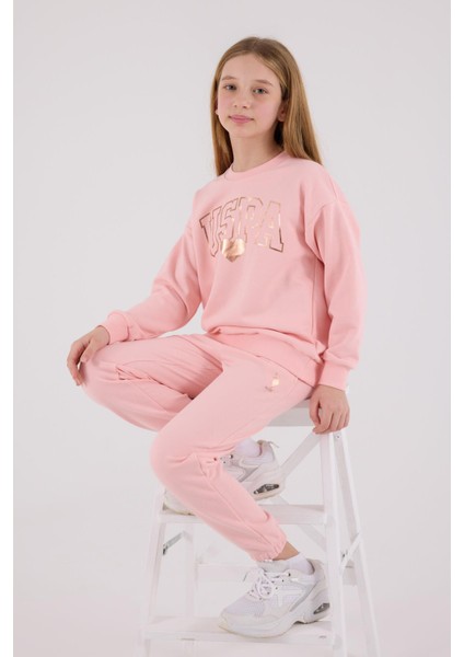 US2318 - Açık Pembe - U.s. Polo Assn Kids Kız Ikili Takım fiyatları