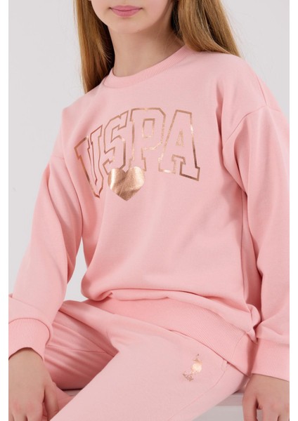 US2318 - Açık Pembe - U.s. Polo Assn Kids Kız Ikili Takım fırsatları