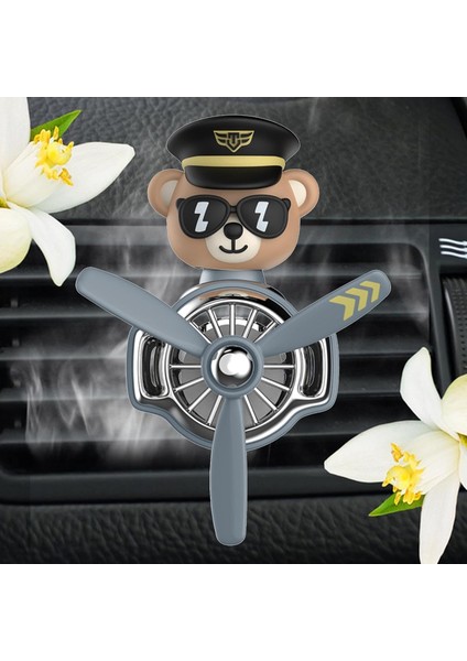 Pervaneli Gri Klima Süsü Oto Koku Klipsi Pilot Gri Köpek Araba Hava Ferahlatıcı Maskot fiyatları