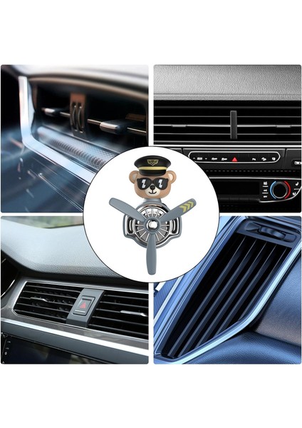 Pervaneli Gri Klima Süsü Oto Koku Klipsi Pilot Gri Köpek Araba Hava Ferahlatıcı Maskot fırsatları