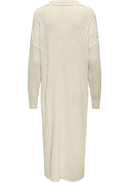 15353117 Yakali Kadin Triko Elbise - Tas