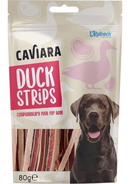 Kurutulmuş Ördek Şeritleri Köpek Ödülü 80 gr
