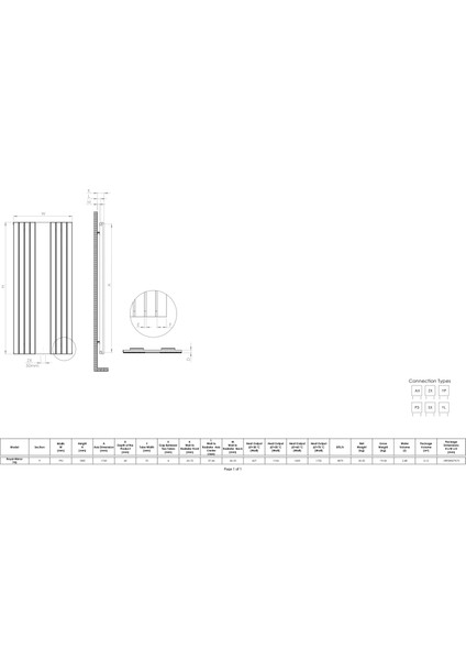 Royal Mirror Aynalı Alüminyum Dekoratif Radyatör 1800X792 mm | 8 Dilim | 1435W | Inox Fırçalıeloksal Yüzey fiyatları