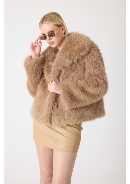 Premium Kürk Şal Yaka Ceket Kahverengi fiyatları