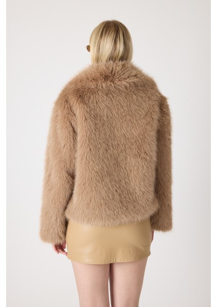 Premium Kürk Şal Yaka Ceket Kahverengi fırsatları