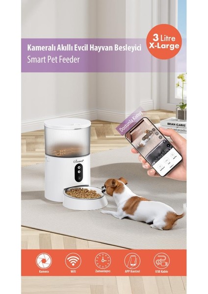 pets KPF-10565 Evcil Hayvan Akıllı Kameralı Multifonksiyon Mama Kabı - Smart Pet Feeder modelleri