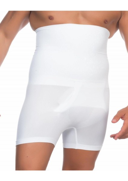 Erkek Beyaz Boxer Paçalı Korse