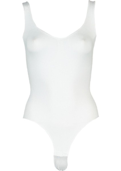 Kadın Beyaz Çıtçıtlı Body Korse 2979