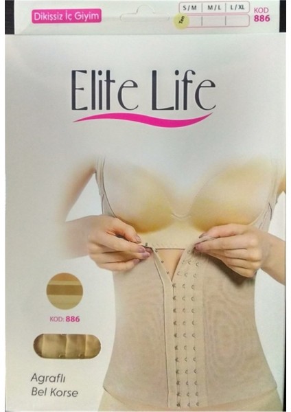 Agraflı Bel Göbek Inceltici Toparlayıcı Korse