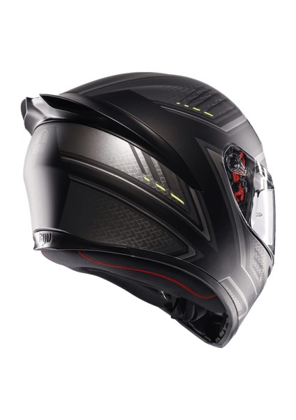 K1 S E2206 Slıng Matt Black Grey Kask