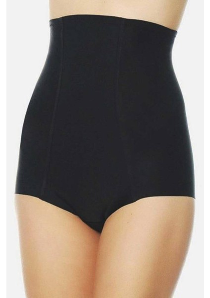 Kadın Siyah Dikişsiz Yüksek Bel Slip Korse 9050