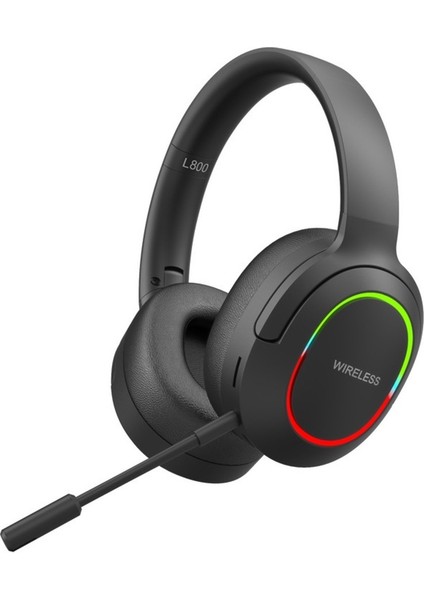 Işıklı Bluetooth Kulaklık Gürültü Önleyici Yüksek Değerli Cep Telefonu Kablosuz Oyun Hediye Katlanabilir Kulaklık (Yurt Dışından)