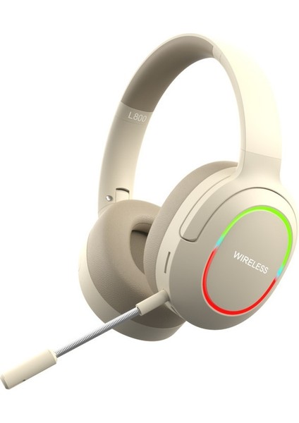 Işıklı Bluetooth Kulaklık Gürültü Önleyici Yüksek Değerli Cep Telefonu Kablosuz Oyun Hediye Katlanabilir Kulaklık (Yurt Dışından)