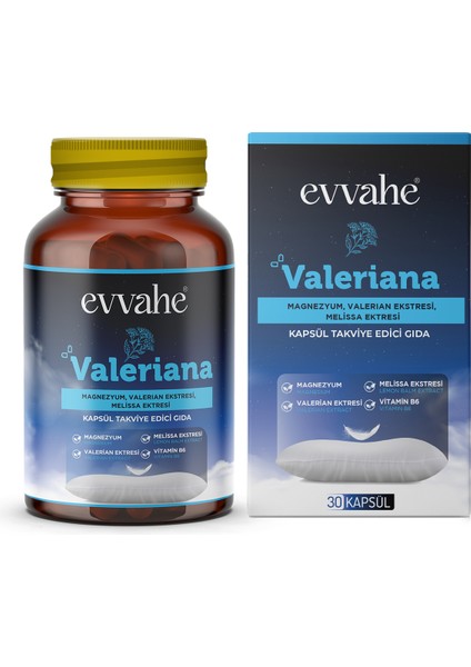 Valerian Ekstresi ve Melissa Ekstresi Içeren Kapsül modelleri