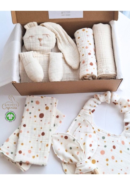 Tuli Dots Harikalar Diyarında Baby Shower Müslin Bebek Hediye Seti fiyatları