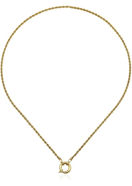 14 Ayar Altın Burgu Halat Zincir Kolye 2.20 mm