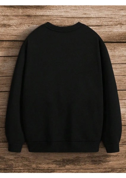 Erkek Uzun Kollu Bisiklet Yaka Yazı Detaylı Iki Iplik Bluz indirimleri