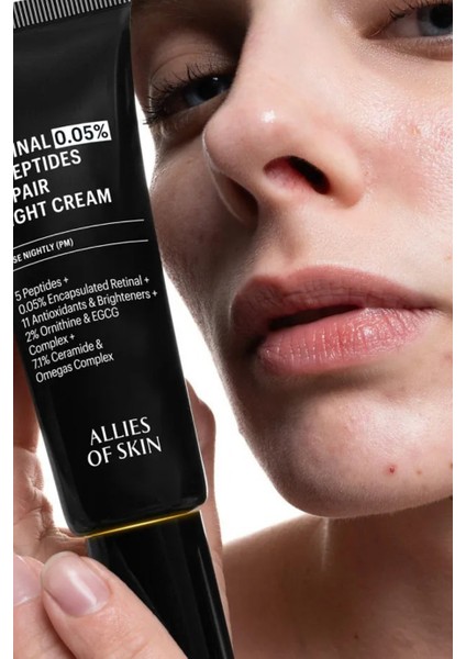 Allıes Of Skın %0,05 Retinal ve Peptit Onarıcı Gece Kremi 30ML fırsatları