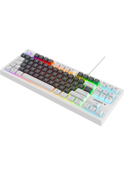 Everest Kb-98 Sılent Tkl-Mini Gri Mavi/beyaz Rainbow Q Membrane Klavye fırsatları