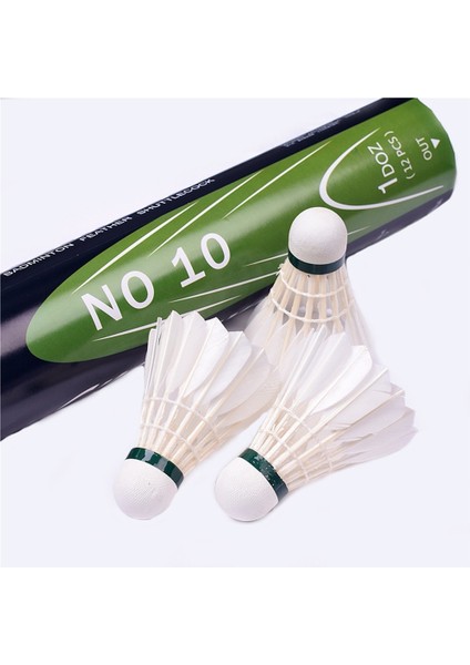Profesyonel ve Dayanıklı Badminton Antrenman ve Yarışma Topu Kaz Tüyü Badminton 12 Uçan Istikrarlı ve Dayanıklı Badminton (Yurt Dışından) fiyatları