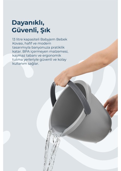 Babyjem Ayaklı Banyo Seti Gri fırsatları