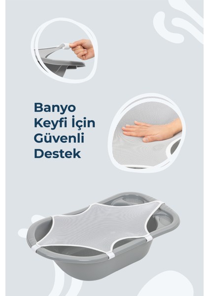 Babyjem Ayaklı Banyo Seti Gri indirimleri