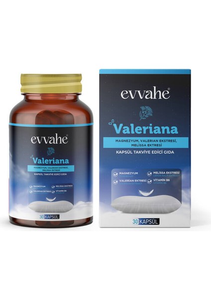 Valerian Ekstresi ve Melissa Ekstresi Içeren Kapsül fiyatları
