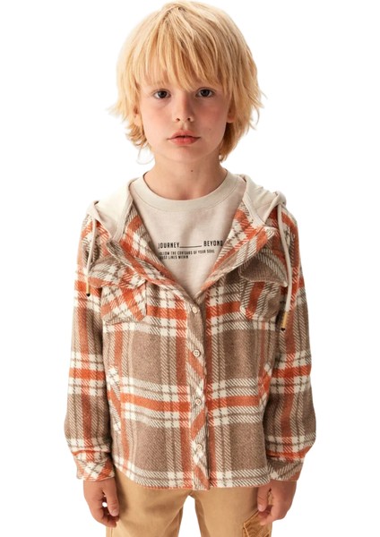 Fancy Kids Antalya Erkek Çocuk Kapüşonlu Oduncu Gömlek Sweatshirt – Yumuşak ve Sıcak Tutan Hırka Model modelleri