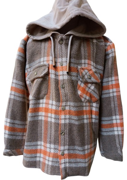 Fancy Kids Antalya Erkek Çocuk Kapüşonlu Oduncu Gömlek Sweatshirt – Yumuşak ve Sıcak Tutan Hırka Model