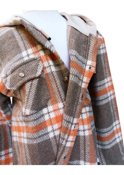 Fancy Kids Antalya Erkek Çocuk Kapüşonlu Oduncu Gömlek Sweatshirt – Yumuşak ve Sıcak Tutan Hırka Model