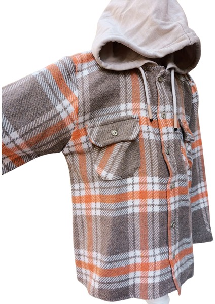 Fancy Kids Antalya Erkek Çocuk Kapüşonlu Oduncu Gömlek Sweatshirt – Yumuşak ve Sıcak Tutan Hırka Model