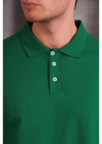 Erkek Slim Fit Pamuklu Yumuşak Doku Nefes Alan Kumaş Yakalı Tişört modelleri