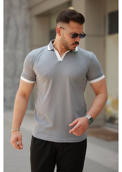 Erkek Hemşire Yaka Kısa Kollu Tişört